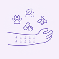 Testes cutâneo-alérgicos (epitélios de animais, poeira, alimentos, fungos, insetos, látex, pólens)